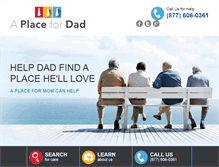 Tablet Screenshot of aplacefordad.com